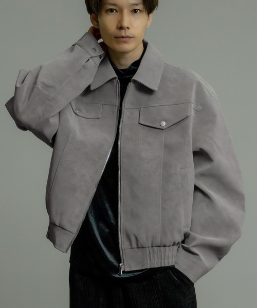 improves（インプローブス）の「フェイクスエード リングジップ ブルゾン（ブルゾン・メンズ・ブラウン/ブラック/グレー・MEDIUM/LARGE）」の8枚目の写真