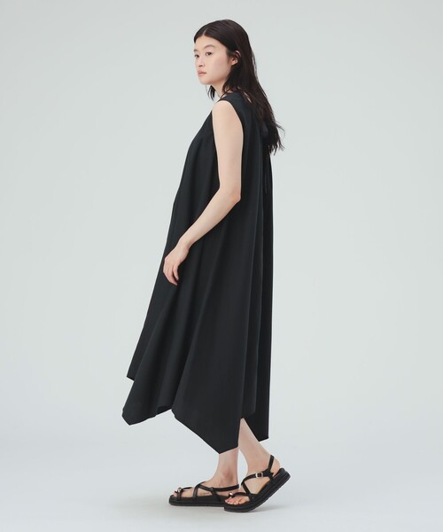 BEAMS HEART(ビームスハート)の「【6/18値下げ】コットン ノースリーブ切替 フレアワンピース(ワンピース・レディース・ブラック/オレンジ/ブルー/ブラウン系その他・FREE)」の5枚目の写真