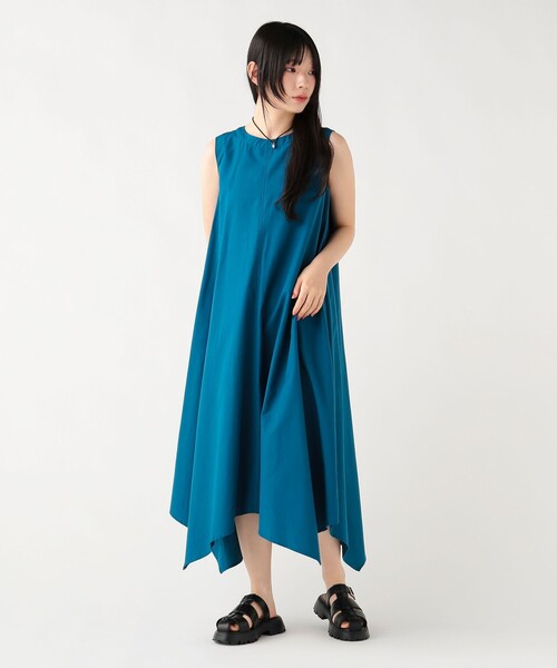BEAMS HEART(ビームスハート)の「【6/18値下げ】コットン ノースリーブ切替 フレアワンピース(ワンピース・レディース・ブラック/オレンジ/ブルー/ブラウン系その他・FREE)」の16枚目の写真