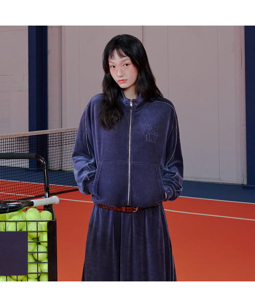 LAP(ラップ)の「ベルベット刺繍パイピングジップアップ AR4CTB60(その他アウター・レディース・チャコール/ミックスグレー・FREE)」の5枚目の写真