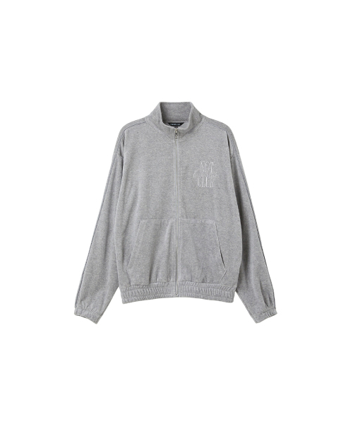 LAP(ラップ)の「ベルベット刺繍パイピングジップアップ AR4CTB60(その他アウター・レディース・チャコール/ミックスグレー・FREE)」の6枚目の写真