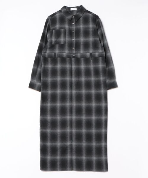 Paradise Picnic(パラダイスピクニック)の「ROSIEE オンブレチェックワンピース(ワンピース・レディース・グレー/ホワイト・FREE)」の9枚目の写真