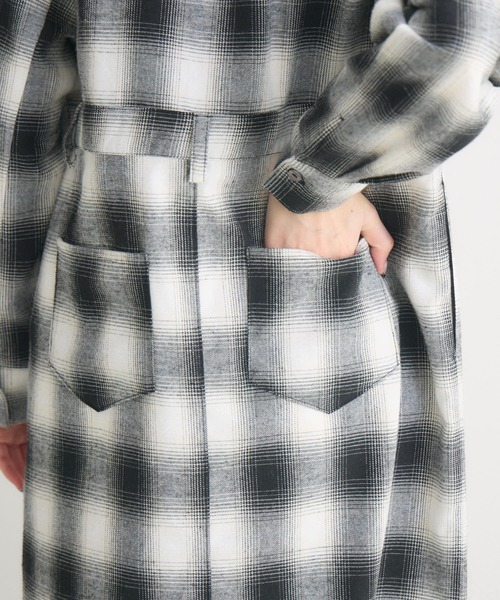 Paradise Picnic(パラダイスピクニック)の「ROSIEE オンブレチェックワンピース(ワンピース・レディース・グレー/ホワイト・FREE)」の17枚目の写真