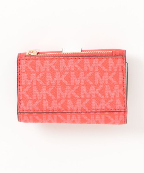 新品 マイケルコース シグネチャーレッド キーケース 財布 セール】GREENWICH SM FLAP KEY CASE ウォレット（キーケース/キー