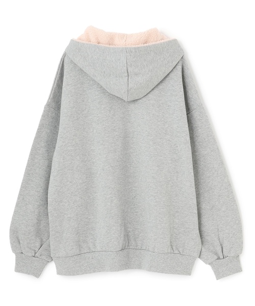 LOVETOXIC（ラブトキシック）の「【LTXC】【綿100％】裏起毛ボアロゴパーカー（パーカー・キッズ・ブラック/オフホワイト/ホワイト系その他/トップグレー・L:160cm/M:150cm/130cm/S:140cm）」の16枚目の写真