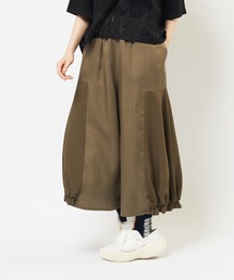 gomme（ゴム）の「ヘムギャザーツイルパンツ（その他パンツ）」
