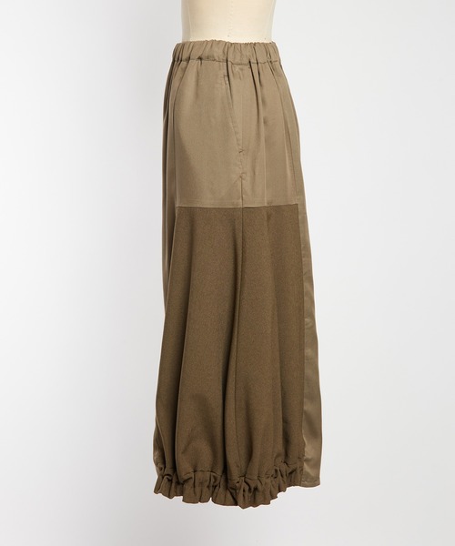 gomme（ゴム）の「ヘムギャザーツイルパンツ（その他パンツ・レディース・ブラック/カーキ/ネイビー・MEDIUM）」の17枚目の写真