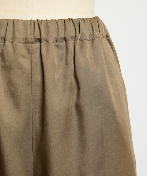 gomme（ゴム）の「ヘムギャザーツイルパンツ（その他パンツ・レディース・ブラック/カーキ/ネイビー・MEDIUM）」の19枚目の写真