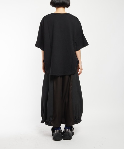 gomme（ゴム）の「ヘムギャザーツイルパンツ（その他パンツ・レディース・ブラック/カーキ/ネイビー・MEDIUM）」の9枚目の写真