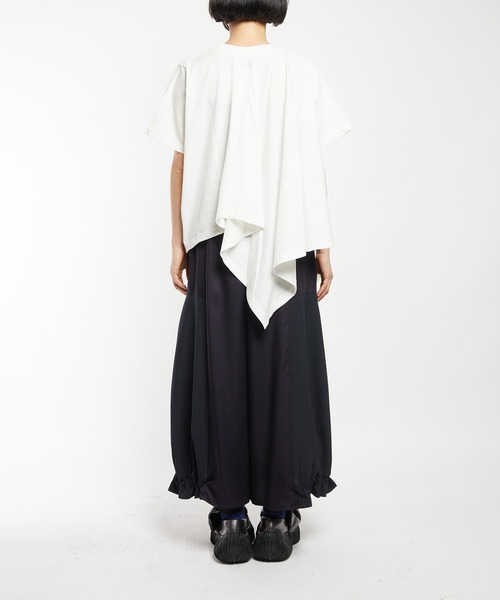 gomme（ゴム）の「ヘムギャザーツイルパンツ（その他パンツ・レディース・ブラック/カーキ/ネイビー・MEDIUM）」の11枚目の写真