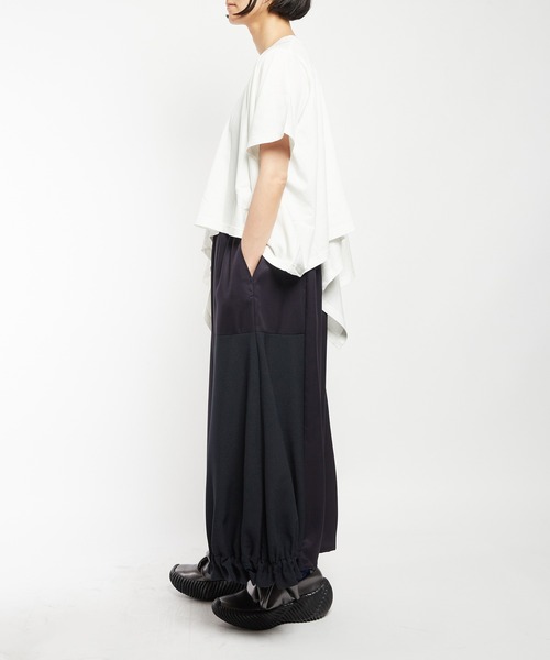 gomme（ゴム）の「ヘムギャザーツイルパンツ（その他パンツ・レディース・ブラック/カーキ/ネイビー・MEDIUM）」の12枚目の写真