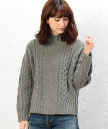 green label relaxing | CB W/NY ARAN H/N プルオーバー ニット(ニット/セーター)