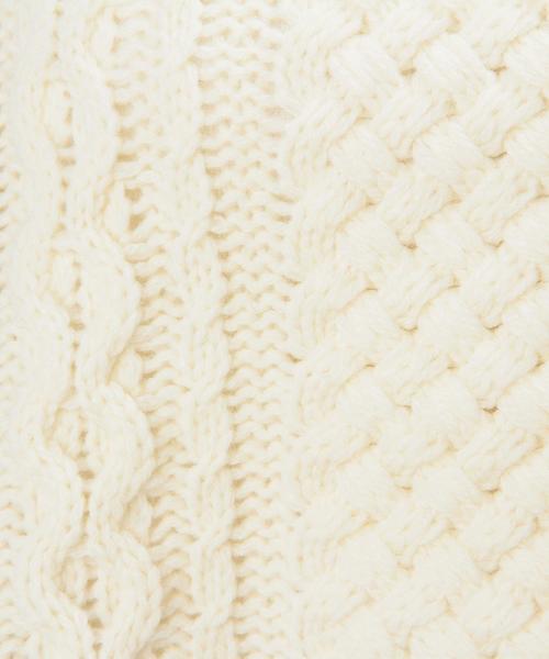 green label relaxing（グリーンレーベルリラクシング）の「CB W/NY ARAN H/N プルオーバー ニット（ニット/セーター・レディース・オフホワイト/ライトグレー/ロイヤルブルー/ホワイト/グレー・FREE）」の19枚目の写真