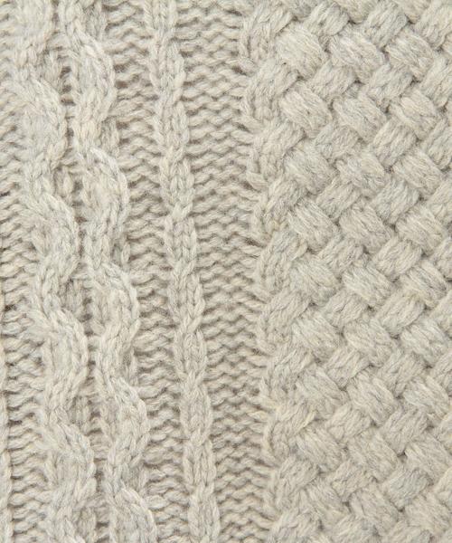green label relaxing（グリーンレーベルリラクシング）の「CB W/NY ARAN H/N プルオーバー ニット（ニット/セーター・レディース・オフホワイト/ライトグレー/ロイヤルブルー/ホワイト/グレー・FREE）」の10枚目の写真