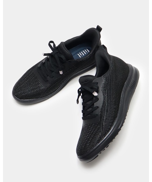 fitfit(フィットフィット)の「ハンズフリーニットLITEスニーカー600(スニーカー・レディース・ライトグレー/ブラック×ブラック/シャンパン/ダークブラウン・22cm/22.5cm/23cm/23.5cm/24cm/24.5cm/25.0cm)」の2枚目の写真