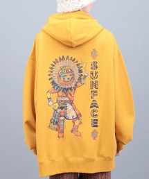 チチカカ（チチカカ）の「裏起毛サンフェイスプリントプルパーカー【ユニセックス】（パーカー）」