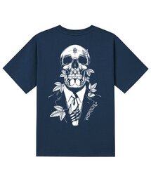 KTN0090 スカルスーツ 半袖Tシャツ - ネイビー