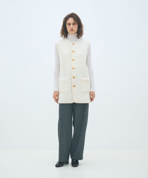 MACPHEE（マカフィー）の「ウールナイロンフランネル ベイカーパンツ（その他パンツ・レディース・ブラック系その他/ネイビー/ライトベージュ・36/38/32/34）」の4枚目の写真