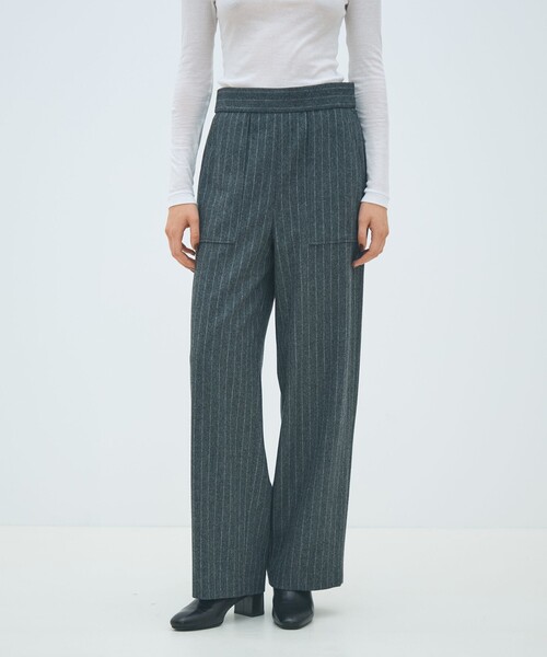 MACPHEE（マカフィー）の「ウールナイロンフランネル ベイカーパンツ（その他パンツ・レディース・ブラック系その他/ネイビー/ライトベージュ・36/38/32/34）」の5枚目の写真