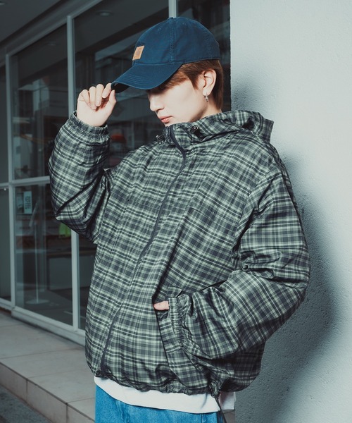 improves(インプローブス)の「チェック柄 ポリデュスポ パーカーブルゾン(ナイロンジャケット・メンズ・ブラウン/ブルー・SMALL/MEDIUM/LARGE/X-LARGE)」の10枚目の写真