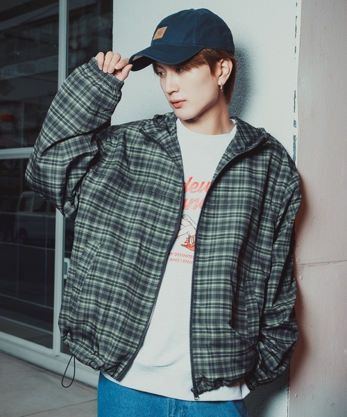 improves(インプローブス)の「チェック柄 ポリデュスポ パーカーブルゾン(ナイロンジャケット・メンズ・ブラウン/ブルー・SMALL/MEDIUM/LARGE/X-LARGE)」の11枚目の写真