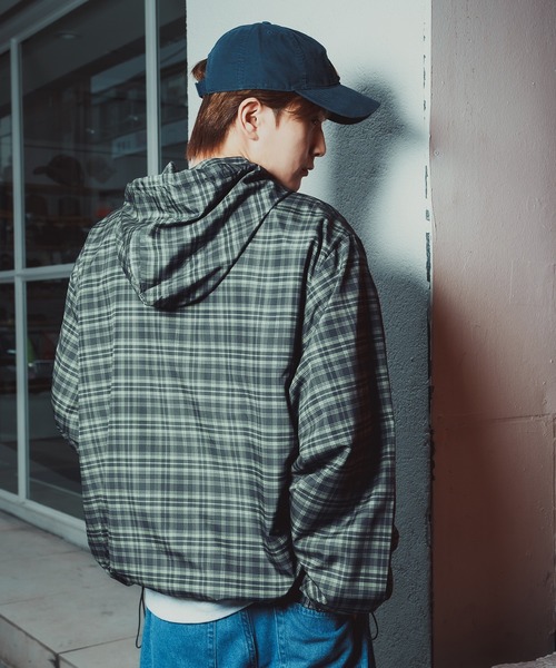 improves(インプローブス)の「チェック柄 ポリデュスポ パーカーブルゾン(ナイロンジャケット・メンズ・ブラウン/ブルー・SMALL/MEDIUM/LARGE/X-LARGE)」の13枚目の写真