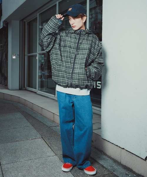 improves(インプローブス)の「チェック柄 ポリデュスポ パーカーブルゾン(ナイロンジャケット・メンズ・ブラウン/ブルー・SMALL/MEDIUM/LARGE/X-LARGE)」の14枚目の写真