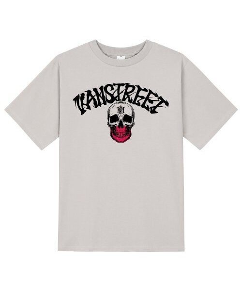 KAN6312(カン6312)の「KTC0165 レタリングカクテルスカル半袖Tシャツ - ベージュ(Tシャツ/カットソー・メンズ・その他・SMALL/MEDIUM/LARGE/X-LARGE)」の1枚目の写真