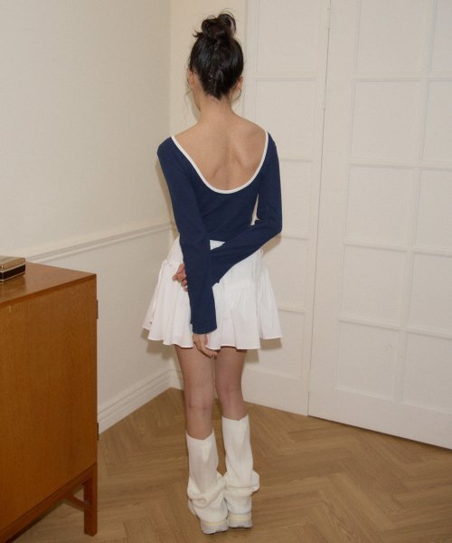 SALON DE YOHN(サロンドヨーン)の「Back Point T_ Navy(Tシャツ/カットソー・レディース・その他・FREE)」の2枚目の写真