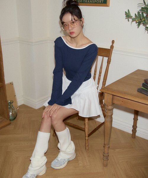 SALON DE YOHN(サロンドヨーン)の「Back Point T_ Navy(Tシャツ/カットソー・レディース・その他・FREE)」の3枚目の写真