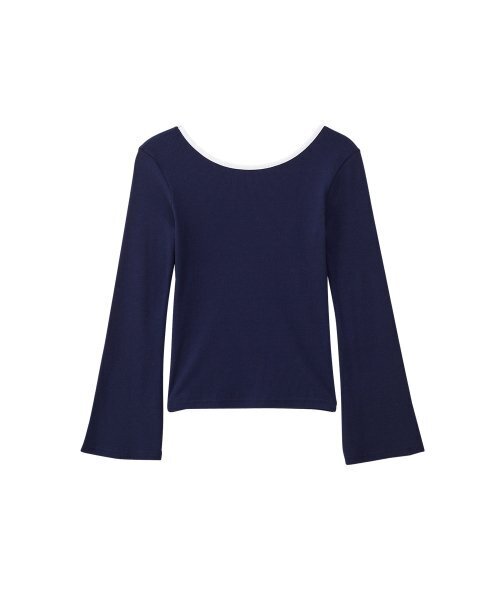 SALON DE YOHN(サロンドヨーン)の「Back Point T_ Navy(Tシャツ/カットソー・レディース・その他・FREE)」の4枚目の写真