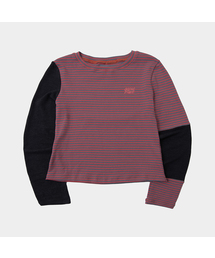 SOME PLACE（サムプレイス）の「Dangara Color Block Point Raglan Ringer Long Sleeve T-Shirt [Pink]（Tシャツ/カットソー）」