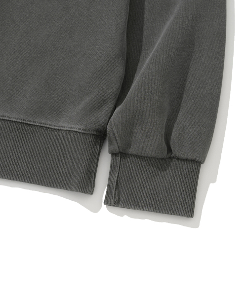 KNITTED（ニッティド）の「[NITTED X QWER DEMO] PIGMENT LETS LOVE MAN TO MAN WASHING CHARCOAL（スウェット・レディース・その他・SMALL/MEDIUM/LARGE）」の4枚目の写真