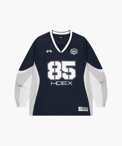 HDEX（エイチデックス）の「ラグビーウォームアッププルオーバー (ネイビー)（スウェット・メンズ・ネイビー・MEDIUM/LARGE/X-LARGE/2XL/3XL）」の2枚目の写真
