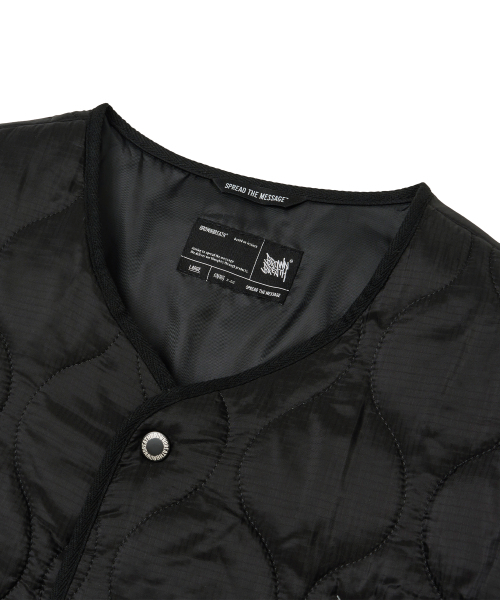 BROWNBREATH（ブラウンブレス）の「TAG QUILTED JACKET - BLACK（その他アウター・レディース・その他・SMALL/MEDIUM/LARGE/X-LARGE）」の3枚目の写真