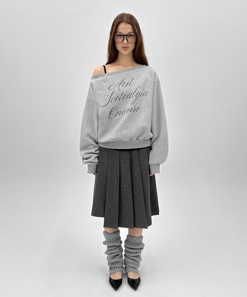 BLACKUP（ブラックアップ）の「[MADE] モクーンウール混プリーツラップミディスカート（スカート・レディース・ブラック/チャコール・FREE）」の7枚目の写真