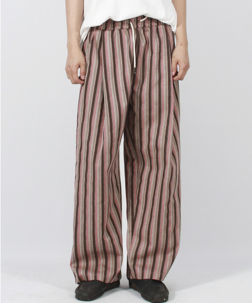DEMARC(ドゥマーク)の「M VINTAGE STRIPE WIDE PANTS DUSTY PINK(その他パンツ・メンズ・その他・MEDIUM/LARGE)」の9枚目の写真