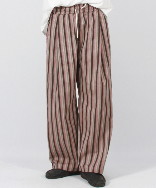 DEMARC(ドゥマーク)の「M VINTAGE STRIPE WIDE PANTS DUSTY PINK(その他パンツ・メンズ・その他・MEDIUM/LARGE)」の12枚目の写真