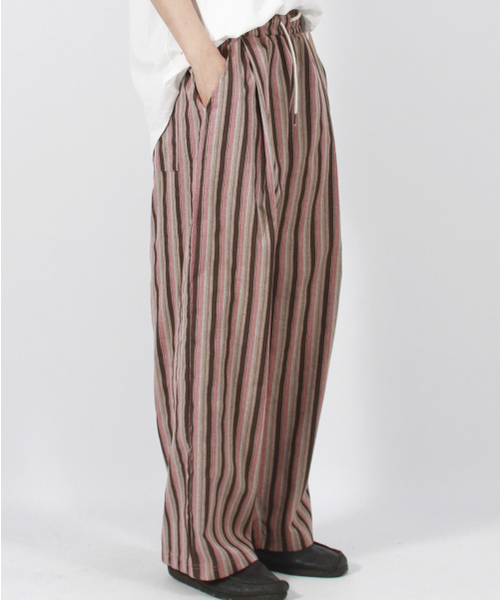 DEMARC(ドゥマーク)の「M VINTAGE STRIPE WIDE PANTS DUSTY PINK(その他パンツ・メンズ・その他・MEDIUM/LARGE)」の14枚目の写真