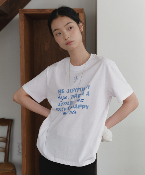 YUPPE(ヨッペ)の「JOYFUL FLOWER T-SHIRT_WHITE(Tシャツ/カットソー・レディース・その他・FREE)」の2枚目の写真