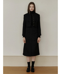 black classic tweed skirt
