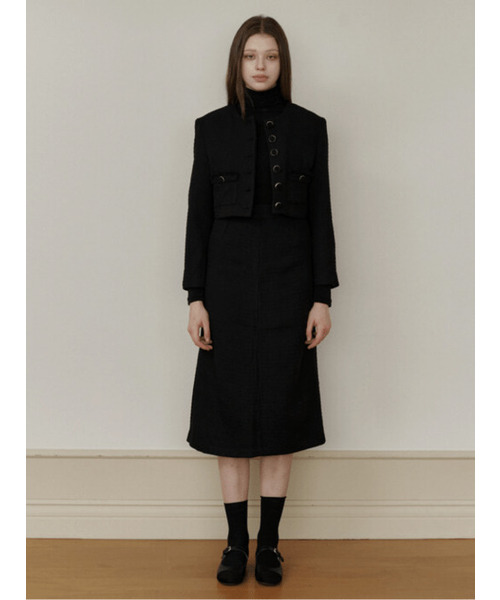 KINDABABY(カインダベイビー)の「black classic tweed skirt(スカート・レディース・その他・SMALL/MEDIUM)」の1枚目の写真