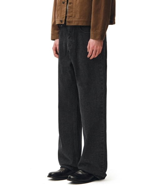 DECET(デケト)の「Mid Rise Wide Jeans DCPT027STNBlack(デニムパンツ・レディース・その他・26/28/30/32/34)」の5枚目の写真