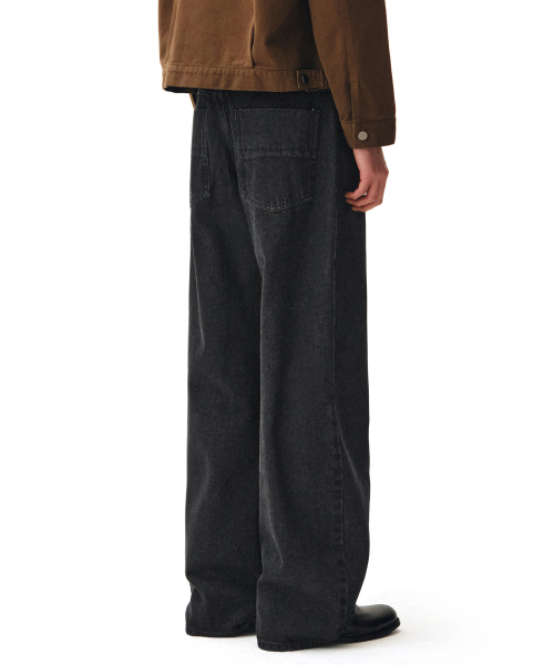 DECET(デケト)の「Mid Rise Wide Jeans DCPT027STNBlack(デニムパンツ・レディース・その他・26/28/30/32/34)」の6枚目の写真