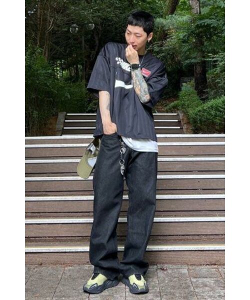 DECET(デケト)の「Mid Rise Wide Jeans DCPT027STNBlack(デニムパンツ・レディース・その他・26/28/30/32/34)」の18枚目の写真