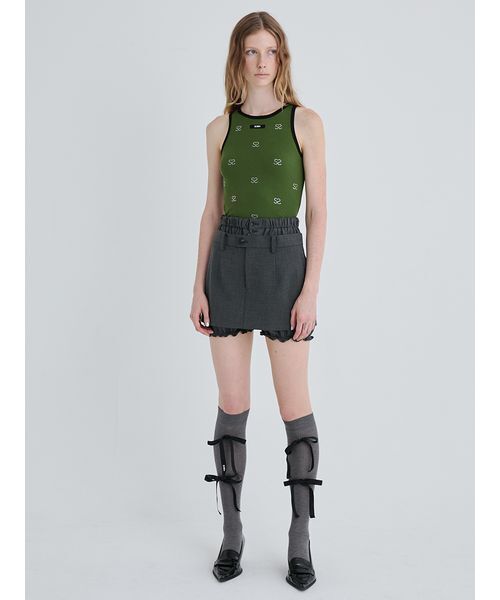 SORIN（ソリン　）の「Rayon Wool Ribbon Socks/レーヨンウールリボンソックス（ソックス/靴下・レディース・ダークグレー/キャメル/ピンク/ブラック・F）」の10枚目の写真