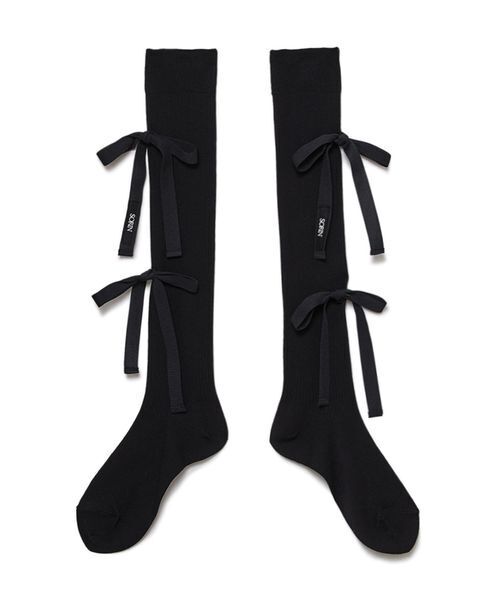 SORIN（ソリン　）の「Rayon Wool Ribbon Socks/レーヨンウールリボンソックス（ソックス/靴下・レディース・ダークグレー/キャメル/ピンク/ブラック・F）」の17枚目の写真