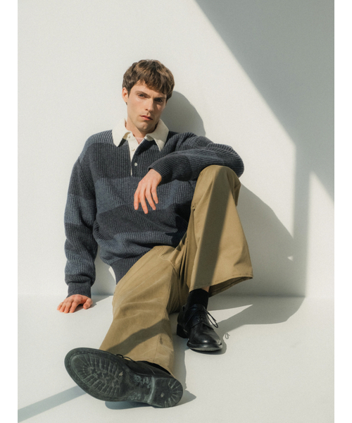 POKER FACE（ポーカーフェイス）の「RUGBY SWEATER GREY/CHARCOAL（ニット/セーター・メンズ・その他・48）」の2枚目の写真