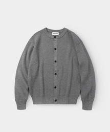 INDUST（インダスト）の「エッセンシャルラウンドニットカーディガン_グレー（カーディガン/ボレロ）」