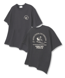 ナットフィリング オーバーサイズ 半袖Tシャツ ダークグレー
